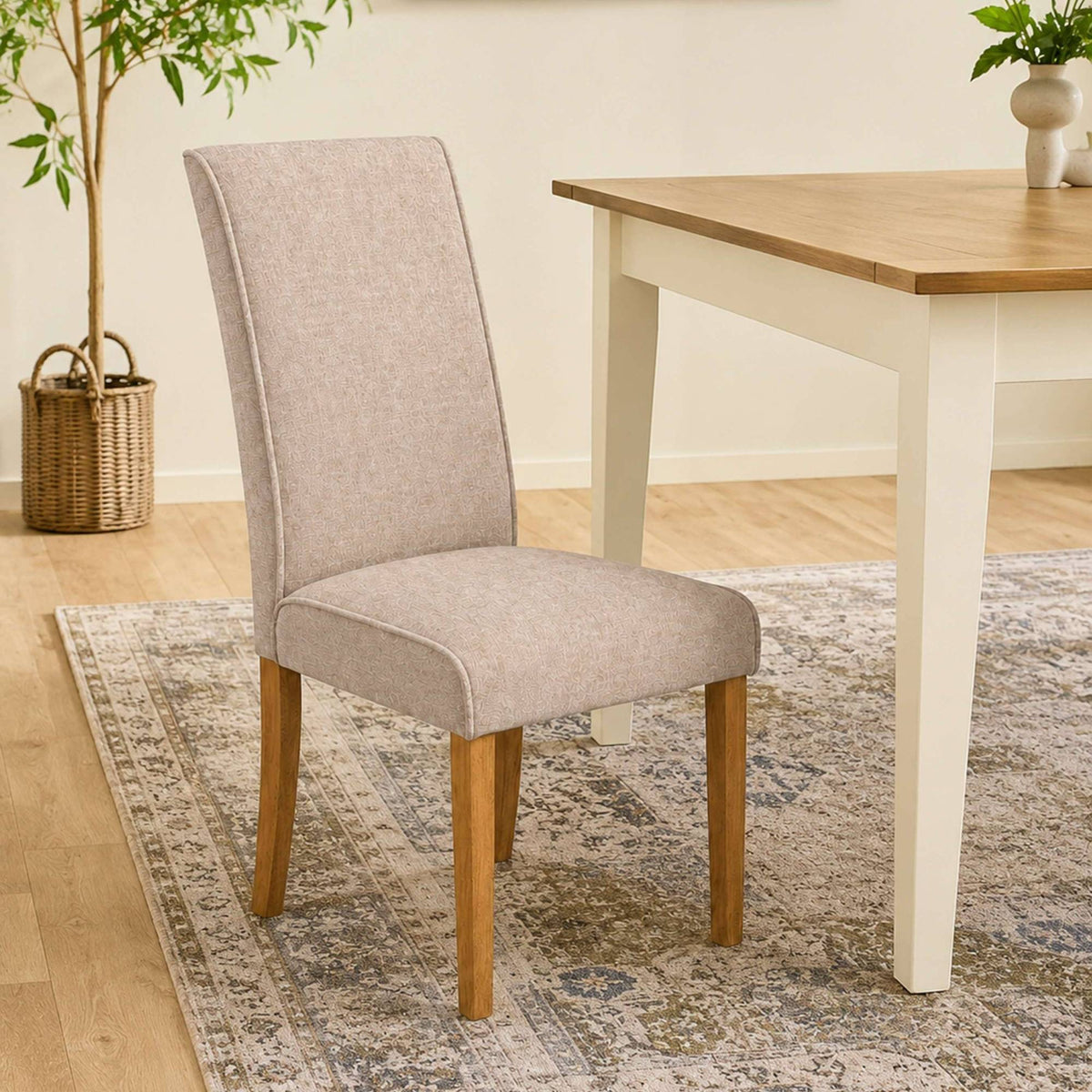 The Crown dining chair in Cream