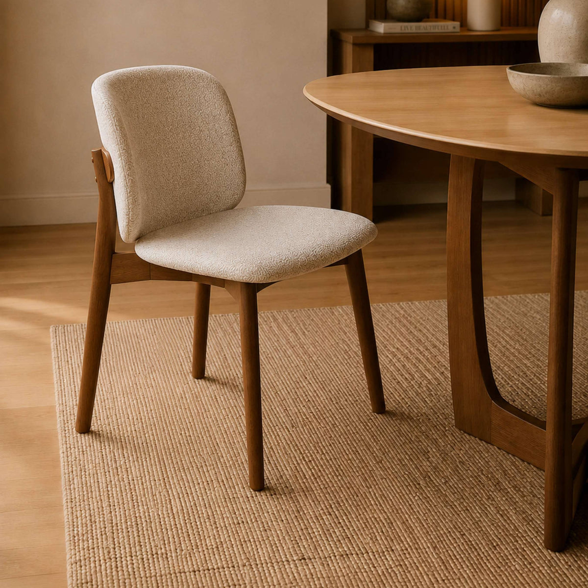 The Sapwood dining chair in Cream