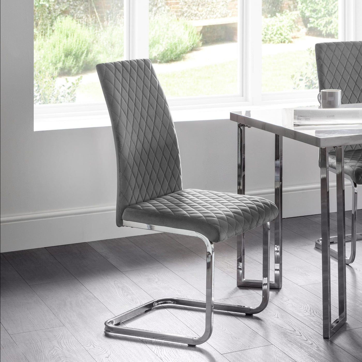 The Plane dining chair in Grey