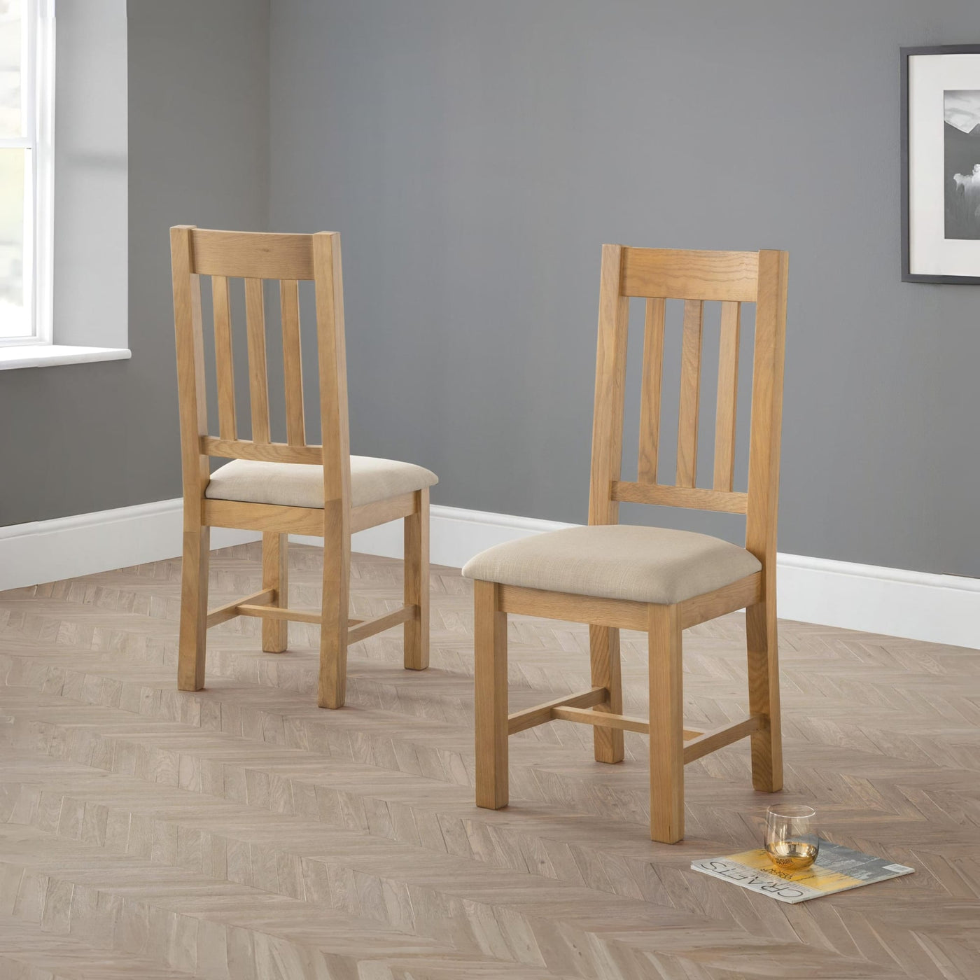 The Waney dining chair in Oak