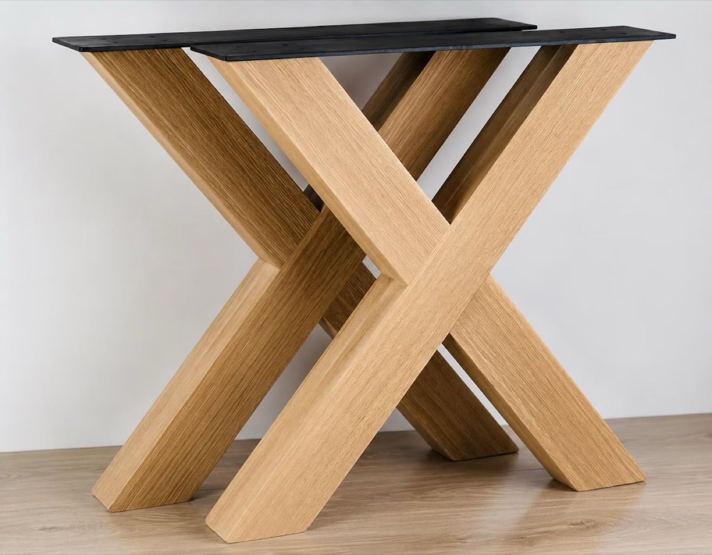 Solid French oak heavy-duty X legs
