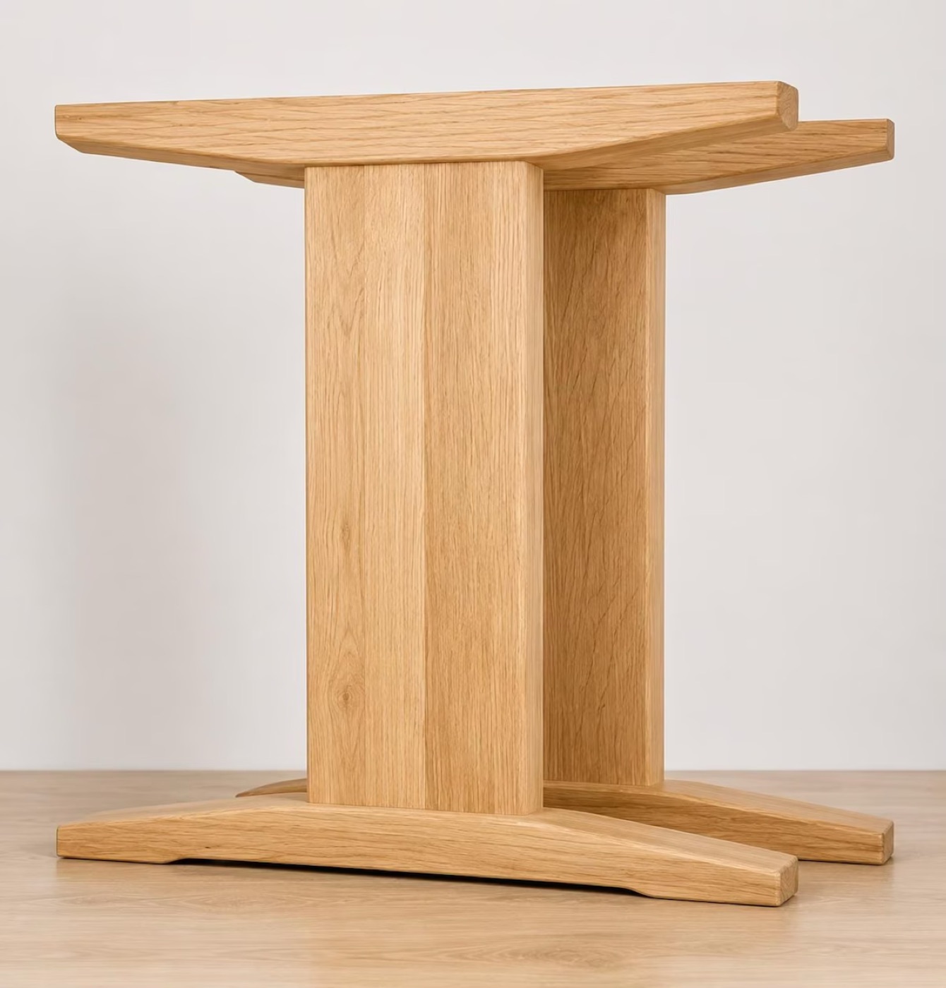 Solid French oak I-shape legs